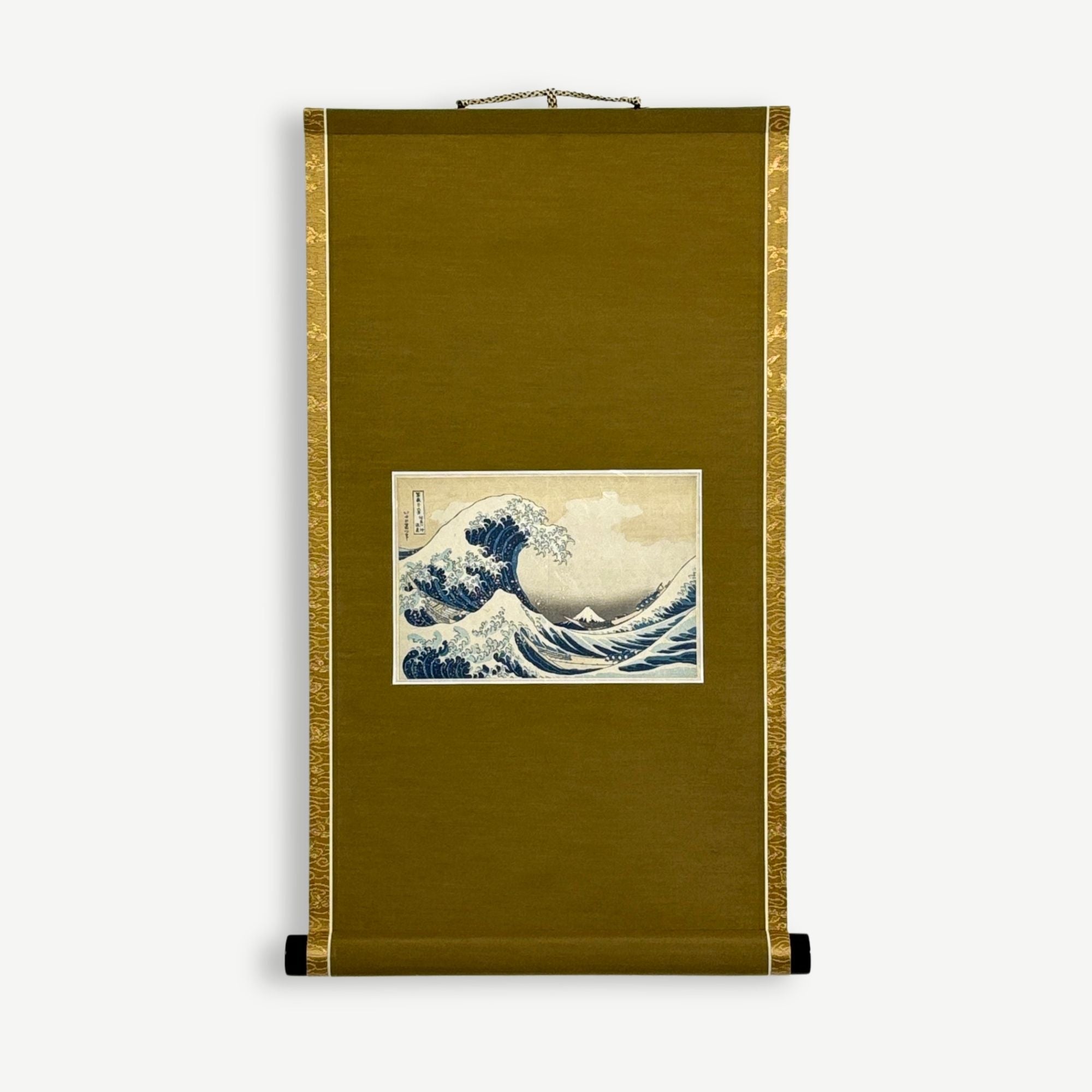“The Great Wave off Kanagawa – Katsushika Hokusai” Japanese hanging scroll