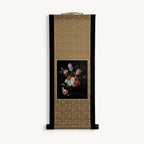 “A Bouquet of Flowers in a Crystal Vase - Nicolaes van Veerendael" Japanese hanging scroll