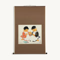 “Children and the Yajirobe” Japanese hanging scroll