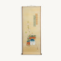 “Hina Doll – Peach Blossom" Japanese hanging scroll