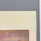 Close-up detail of “Clear Sky” hanging scroll