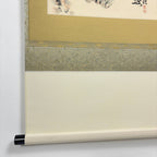Scroll end detail of “A Thousand Years of Green” hanging scroll