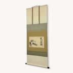 “A Thousand Years of Green" Japanese hanging scroll side view