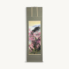 “Blossoms in Spring Mist" Japanese hanging scroll
