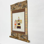 “Hina Doll – Gentle Smile” Japanese hanging scroll side view