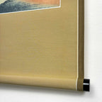 Scroll end detail of “Fine Breezy Day - Katsushika Hokusai” hanging scroll