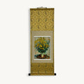 “Jerusalem Artichoke Flowers - Claude Monet" Japanese hanging scroll