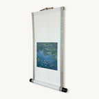 “Water Lilies - Claude Monet” Japanese hanging scroll side view