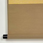 Scroll end detail of “With Devotion, Wishes Bloom” hanging scroll