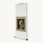 Side view of “Girl with a Pearl Earring - Johannes Vermeer" hanging scroll